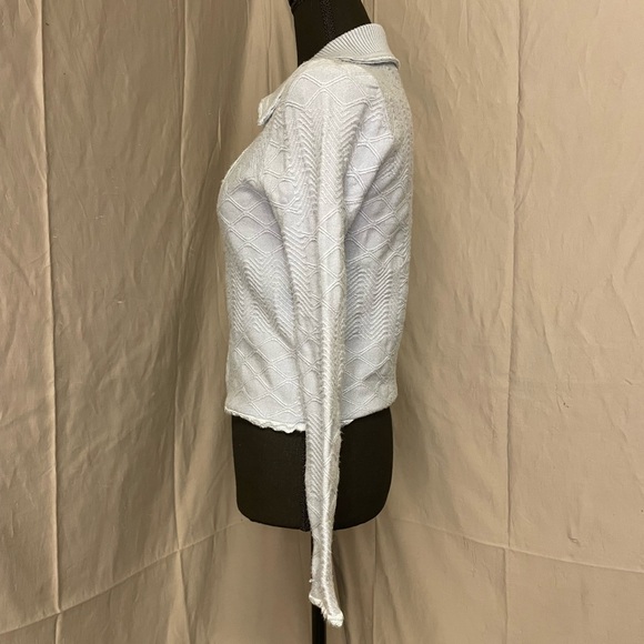 Anthropologie Light Blue Textured Cardigan - Picture 5 of 12